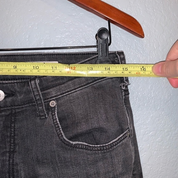 Anthropologie Pilcro Gray Relaxed Straight Leg Cropped Jeans size 30 - Picture 5 of 8